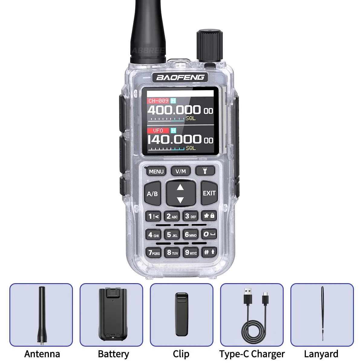BAOFENG MINI 5 Walkie Talkie 2200mAh Battery APP Bluetooth Programming Long Range Dual PTT Newly Upgraded UV-5R MINI Ham Radio