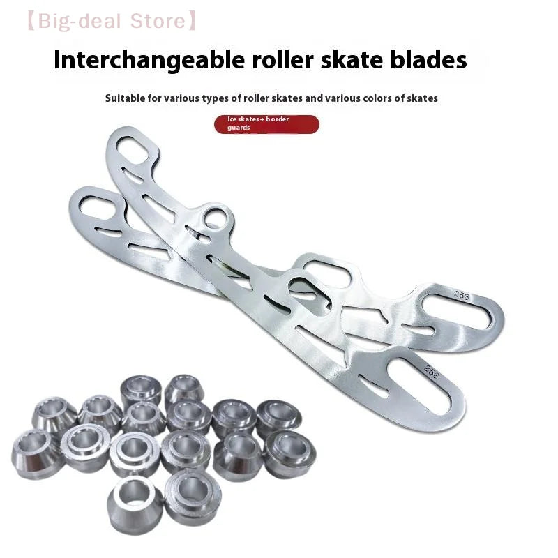 【M】1 Set Ice Skating Blade Stainless Steel Inline Figure Skate Blade For Skate Shoes 220/253/290MM Skating Replacement Blades