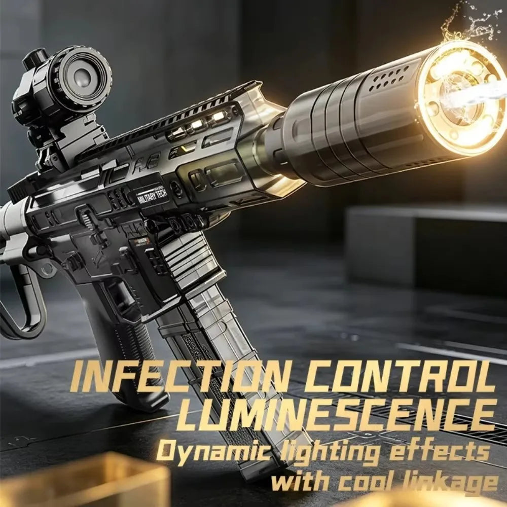 Electric Function SLR Water Gun Toy High Pressure Long-range Water Pistol Summer Outdoor Pool Water Shooting Games