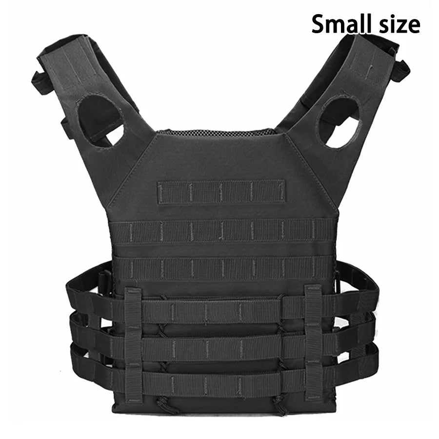 MOLLE outdoor training vest (including US flag emblem) with convenient expansion, lightweight and multifunctional JPC vest