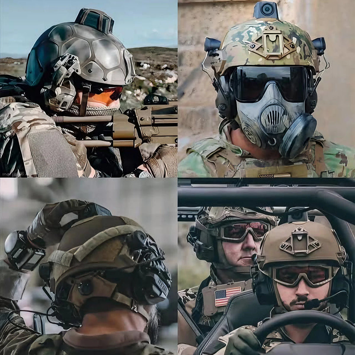 Tactical Helmet Camera, 720P HD Video Recorder with Photo Capture, Adjustable-Angle Helmet Cam, FAST Helmet Accessories