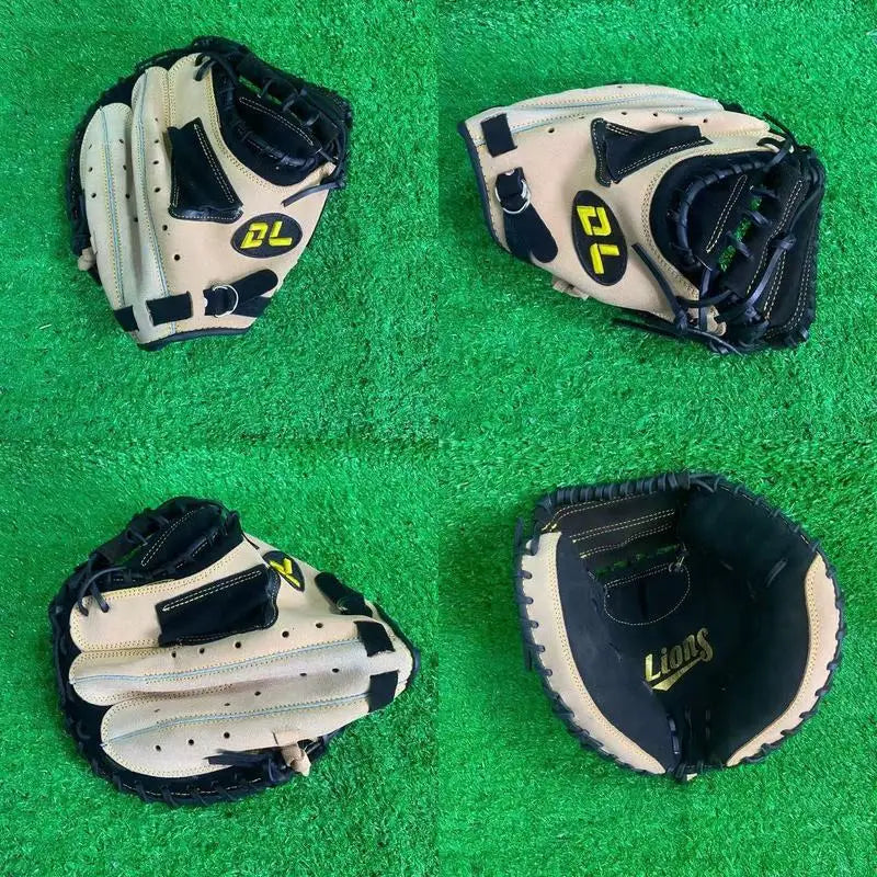 Baseball Glove Full Grain Leather Catcher Baseball Training Glove for Adult Youth Kids Softball Practice Team Game Outdoor Sport
