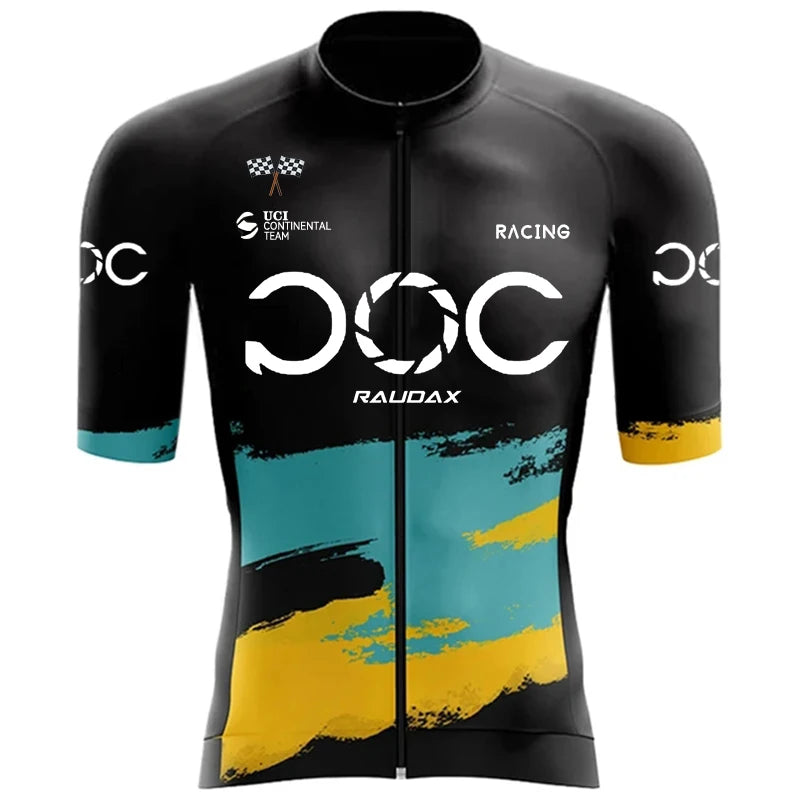 2025 RAUDAX New Men's Cycling Set Road Bicycle Breathable Cycling Suit Bib Shorts Cycling Set Summer Cycling Team Training Suit