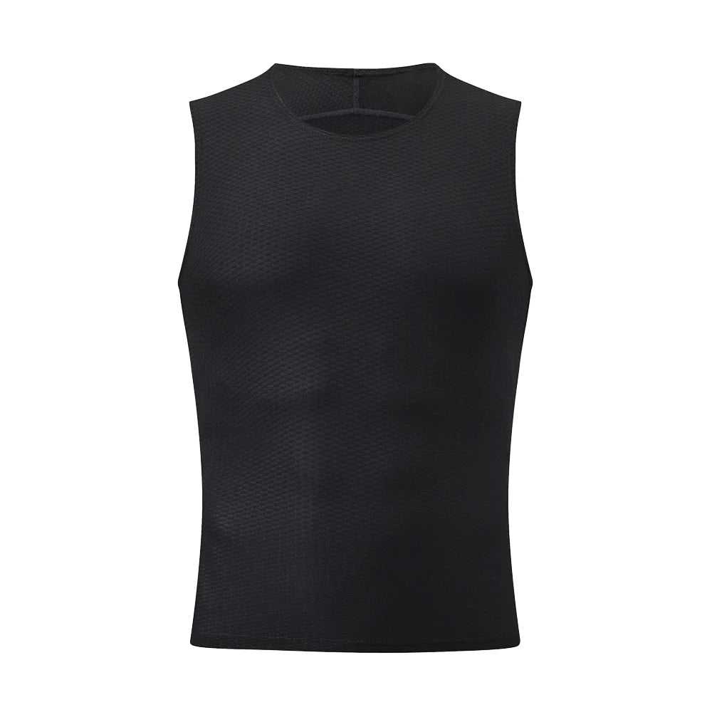 HISERWA Cycling Base Layer Men Summer Cycling Undershirt MTB Road Bike Underwear Breathable Quick Dry Mesh Bicycle Cycle Vest