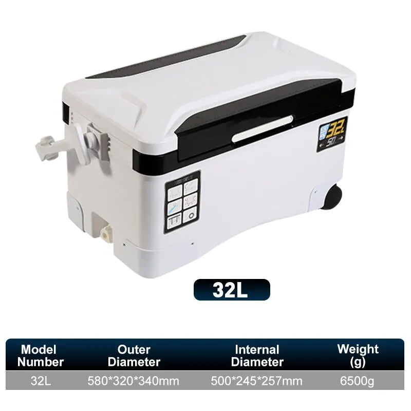 10L 18L 22L 32L 48L Fishing Cooler Box Tackle Box Outdoor Tank Case Gear Tools Fish Storage Sea Fishing With Portable Air Holes