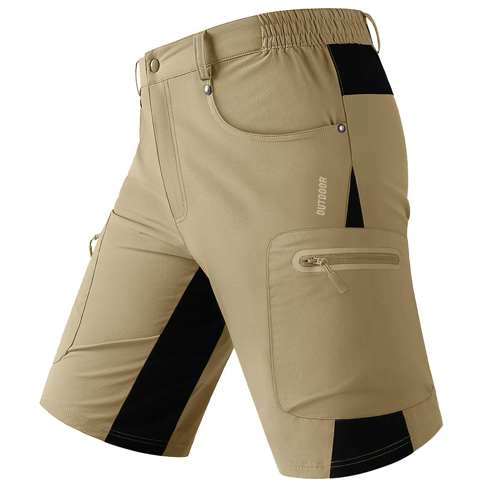 TACVASEN Quick Dry Cargo Shorts Mens Lightweight Work Cargo Shorts Multi Pockets Waterproof Outdoor Hiking Fishing Shorts Male