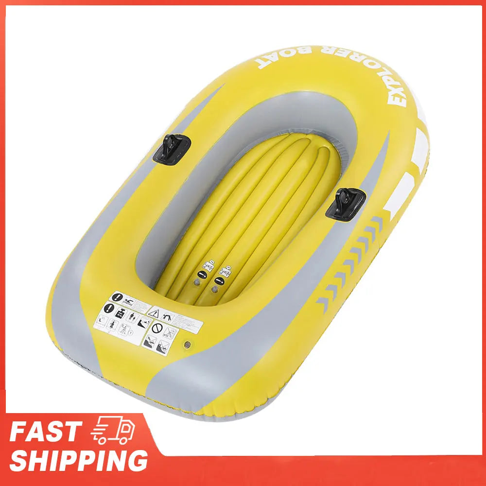 PVC Inflatable Kayak Canoe 2 Person Rowing Air Boat Fishing Drifting Diving