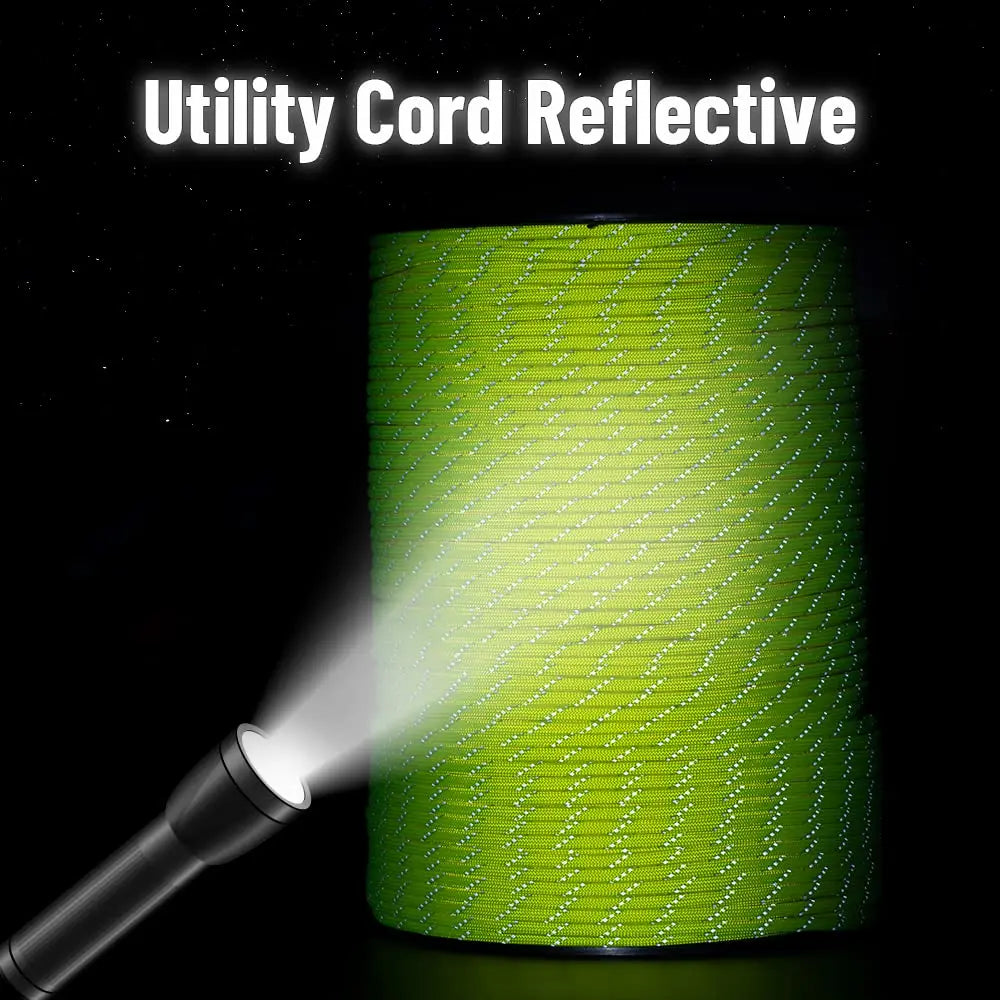 Reflective Paracord Rope Military 7 Strand 4mm 550 Tactical Parachute Cord Camping Tent Lanyard DIY Bracelet Outdoor Survival Ke