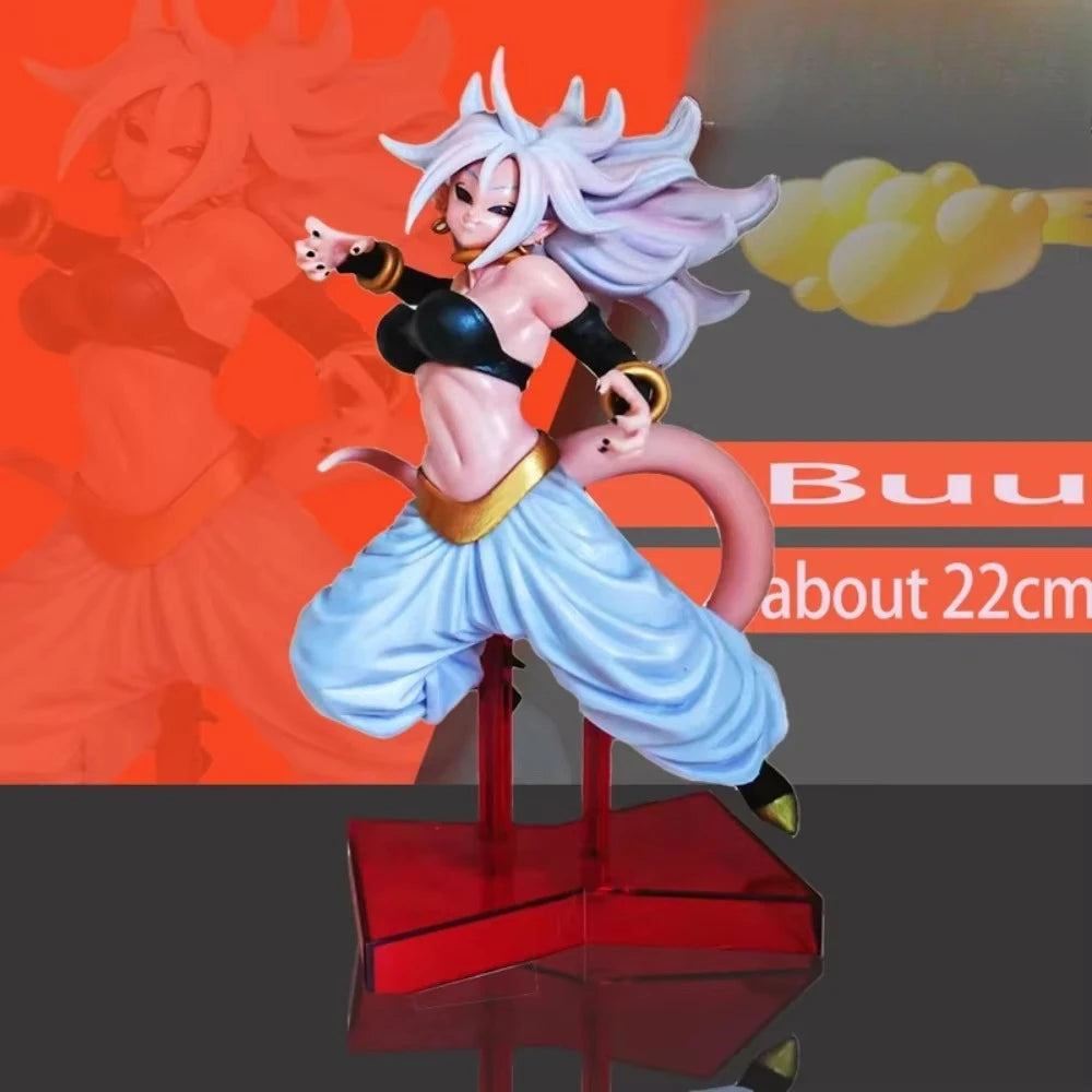 Anime Dragon Ball Buu Android 21 Anime Movie Version Figurine Ornament Model Desktop Decodration