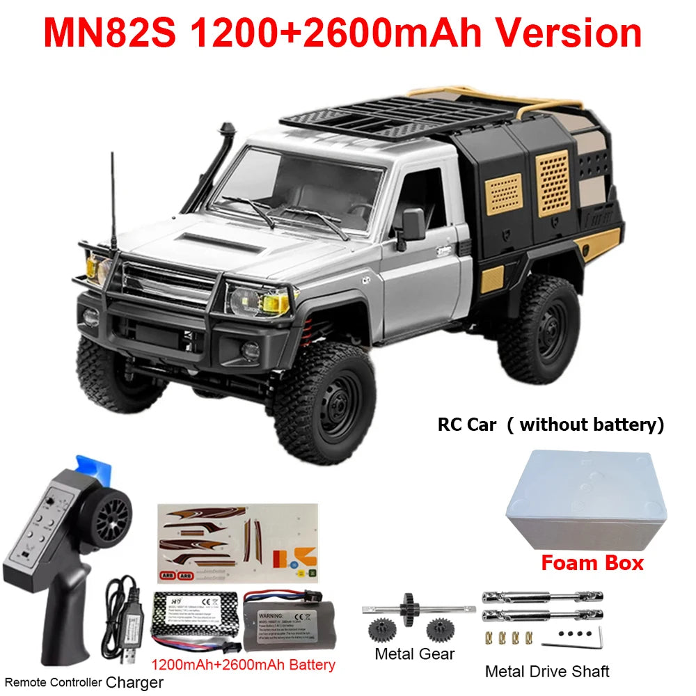 MN82 MN82PRO MN82S MN82T RC Car 1/12 4WD 2.4G Remote Control Car Climbing Off-road RC Crawler LED Light Truck RC Toys As Gift