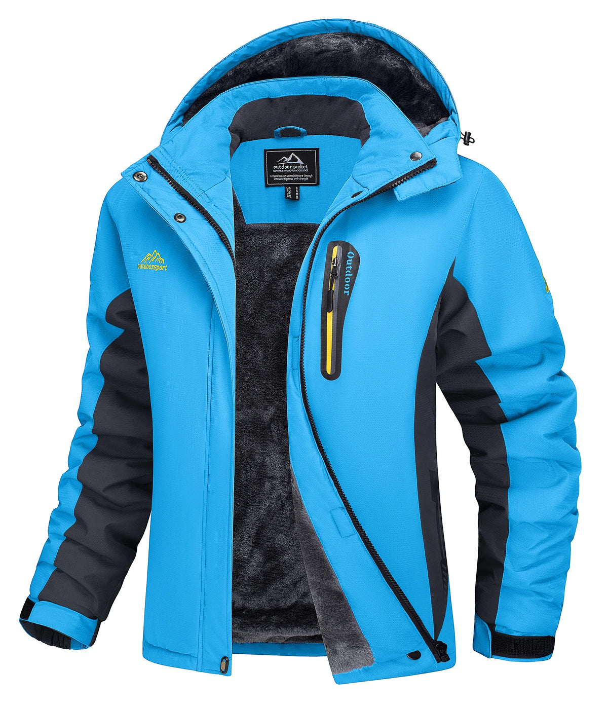 TACVASEN Winter Fleece Lined Ski Snowboard Jacket Womens Waterproof Themal Hiking Jacket Work Coat Windbreaker Parka Raincoat