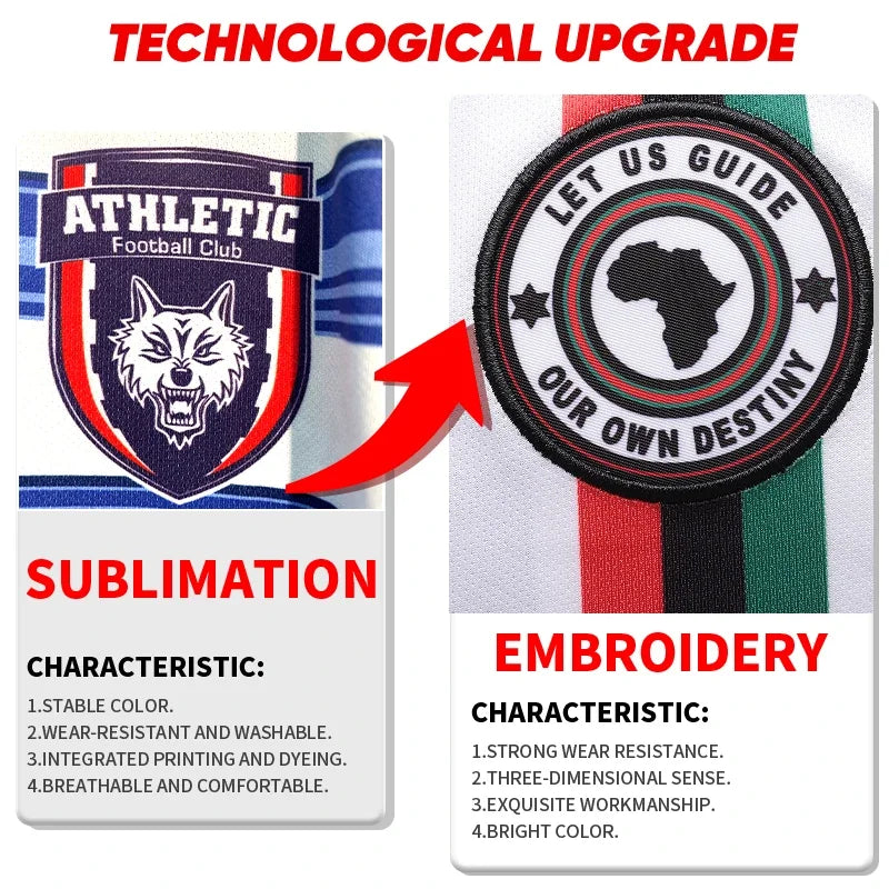 Personalized Sublimation Custom Plus Big Size Soccer Uniforms Football Jerseys Teams Stitched Mens Sets With Embroidered Logo