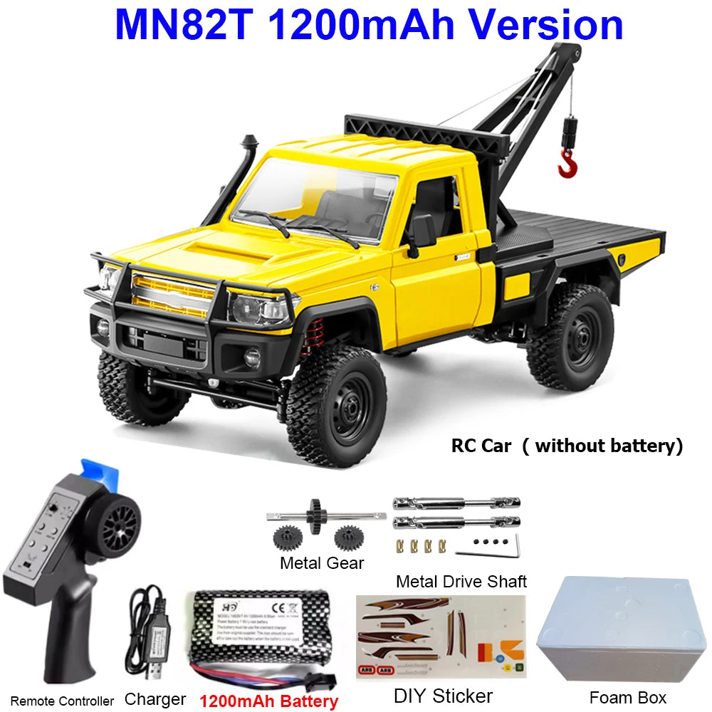 MN82 MN82PRO MN82S MN82T RC Car 1/12 4WD 2.4G Remote Control Car Climbing Off-road RC Crawler LED Light Truck RC Toys As Gift