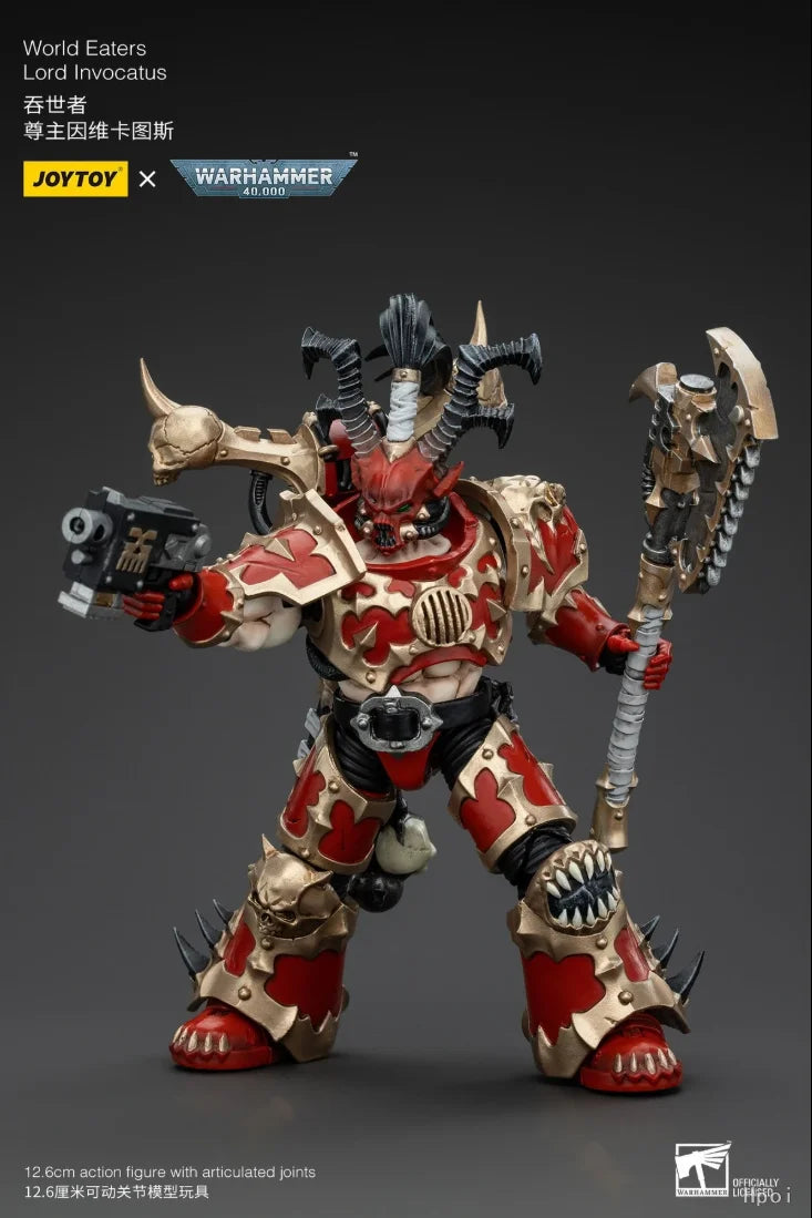 【GH】1/18 JOYTOY Warhammer 40K World Eaters Lord Invocatus Action Figure Model Desktop Decoration Genuine