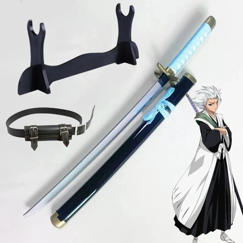 40inch Anime Bleach Katana Wooden Ninja Knife Aizen Ichigo Cosplay Sword Real Size Japanese Katana Original Samurai Sabre Gift