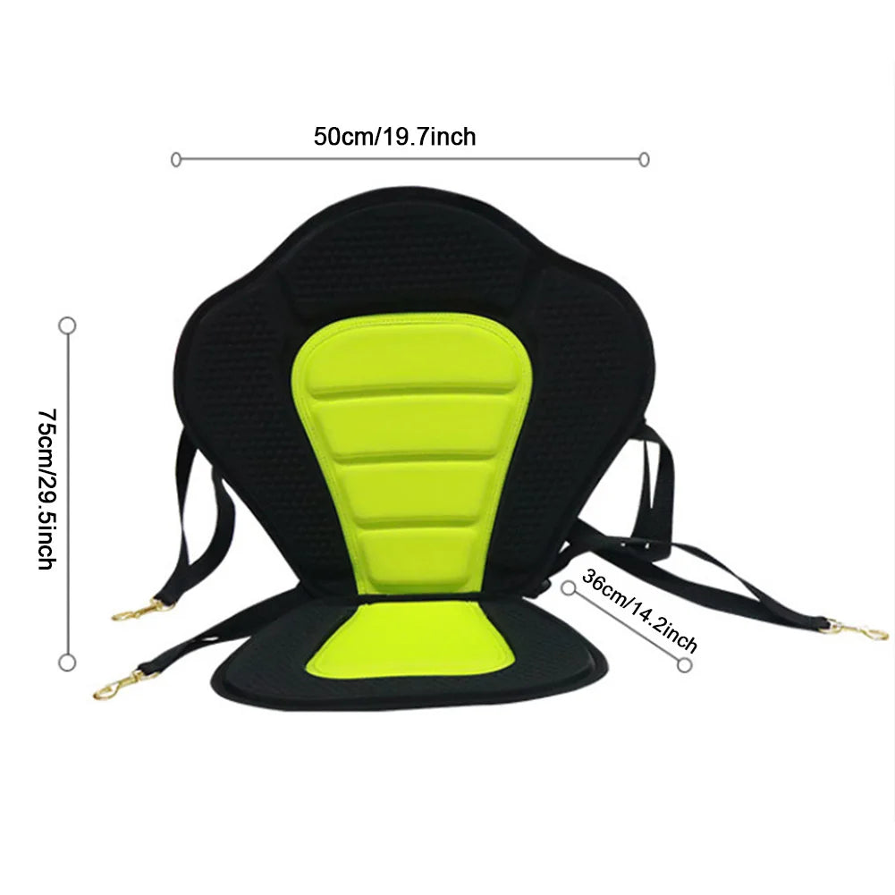 Kayak Paddle Board Seat Adjustable Stand Up Backrest Seat with Storage Bag Non-Slip Backrest Seat for Rowboats Fishing Canoeing
