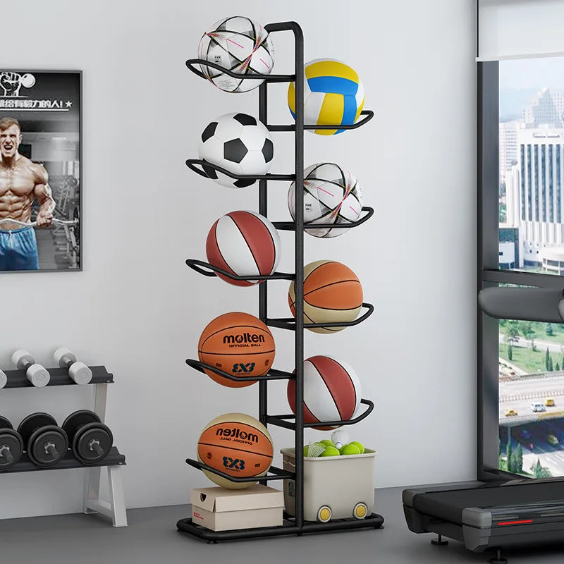 Indoor Children Basketball Storage Rack Put Ball Football Storage Basket Placed Rack Kindergarten Volleyball Stand Holder Space