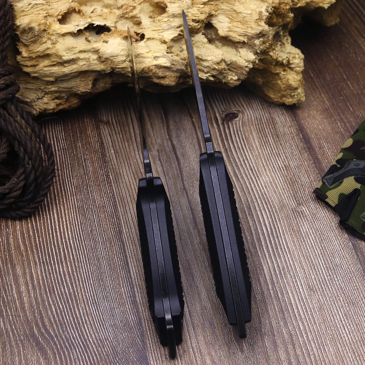 WPKOPYA (USA) 440c full Tang knife, hunting straight knife +K sheath, outdoor tool knife, camping survival knife