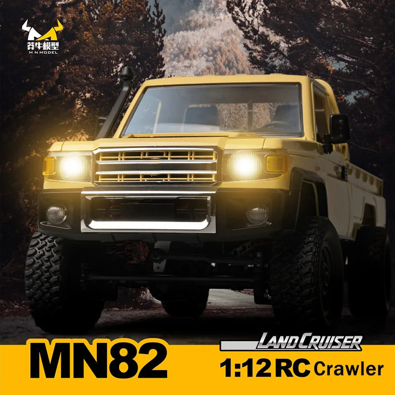 1:12 MN Model MN82 RC Car 2.4G RTR Version 4WD 280 Motor Proportional Off-Road Remote Control Crawler Toys For Boys Gifts