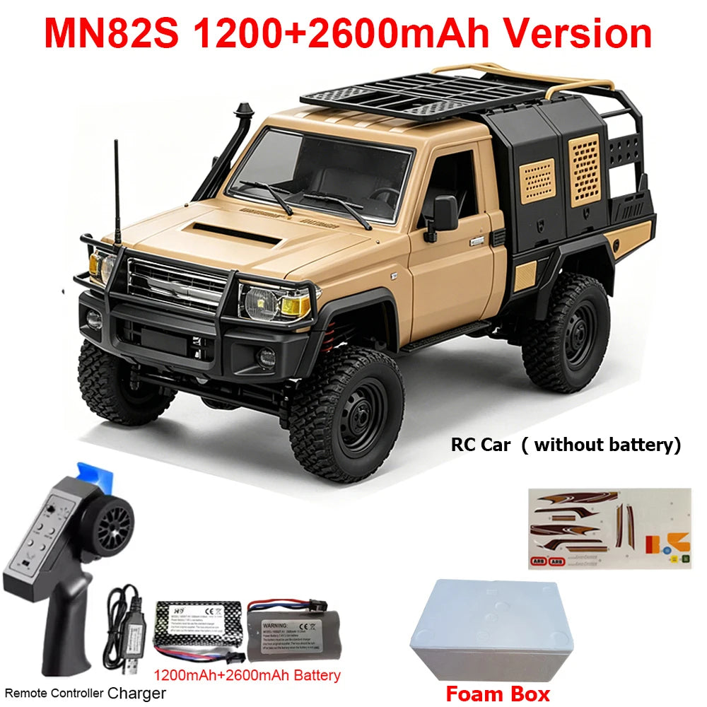 MN82 MN82PRO MN82S MN82T RC Car 1/12 4WD 2.4G Remote Control Car Climbing Off-road RC Crawler LED Light Truck RC Toys As Gift