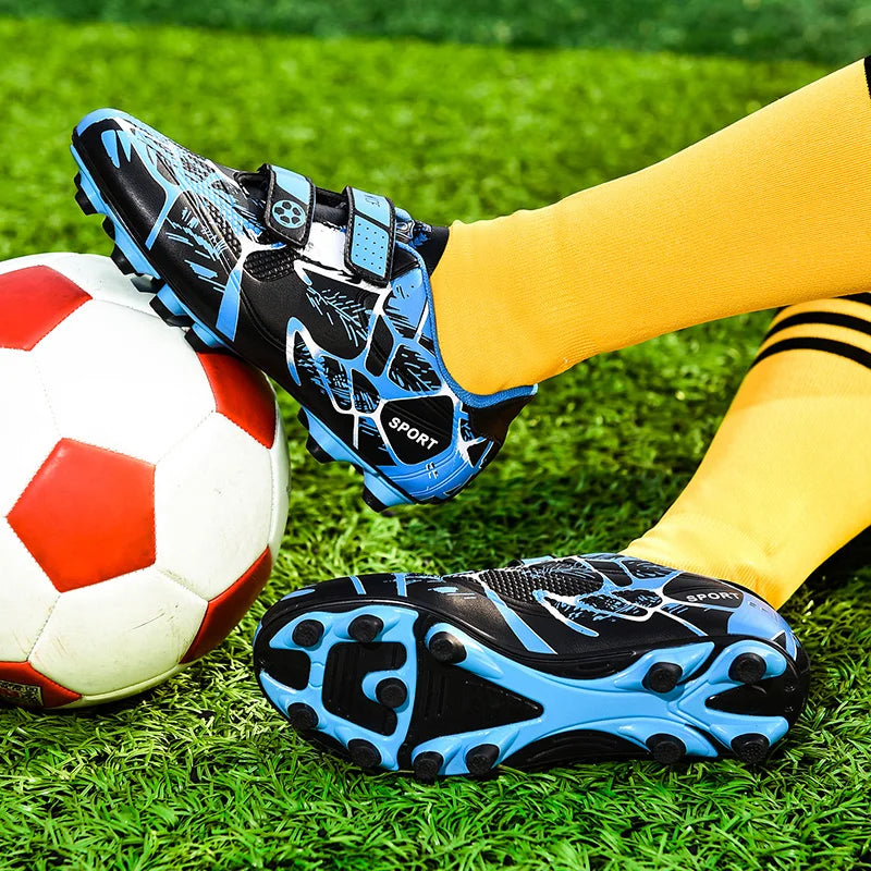 Kids Soccer Shoes FG/TF School Football Boots Boys Girls Cleats Grass Sneakers Child Outdoor Athletic Training Sports Footwear