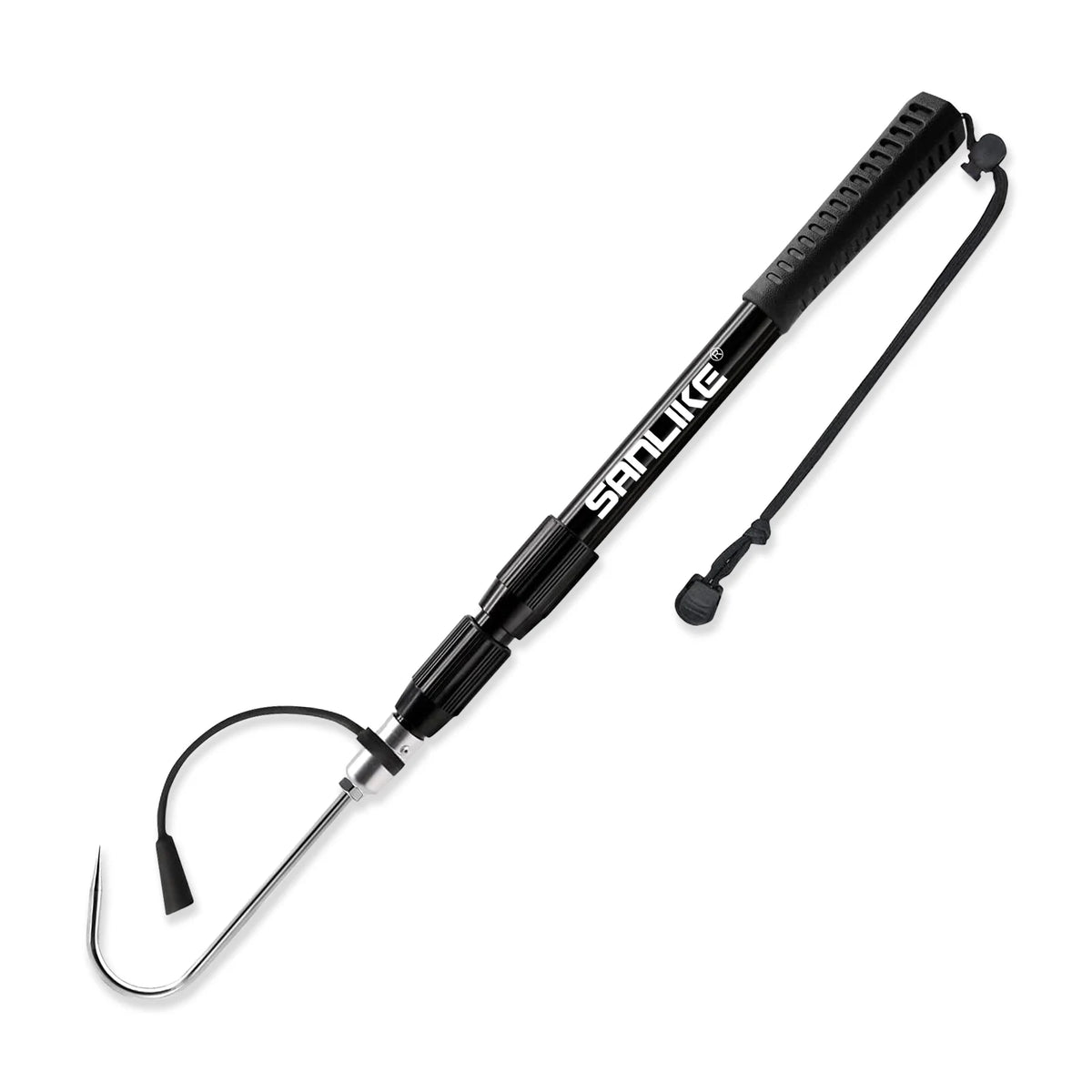 SANLIKE Telescopic Fishing Hook with Stainless Steel Spear Hook Anti-Slip Grip Outdoor Fishing Gear Accessory for Secure Catch