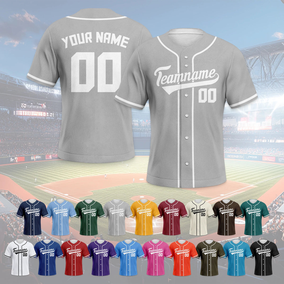 Custom Baseball Jersey for Men Plain Personalized Baseball Shirt with Printed Team Name Number Baseball Team Uniform Fans Gifts