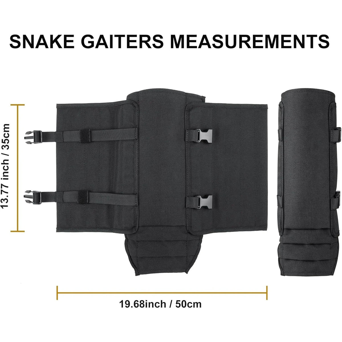Snake Gaiters Leg Guards, Waterproof Snake Guards, Adjustable Snake Bite Protection for Lower Legs, Snake Chaps for Men&Women