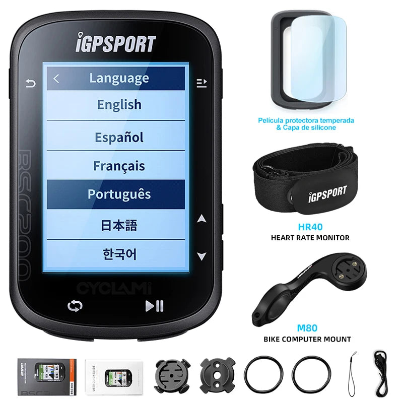 Wireless Bicycle Computer GPS IGPSPORT BSC200 BSC 200 Bike Speedometer Cycling Odometer 2.5in ANT+ APP Sync Slope Altitude