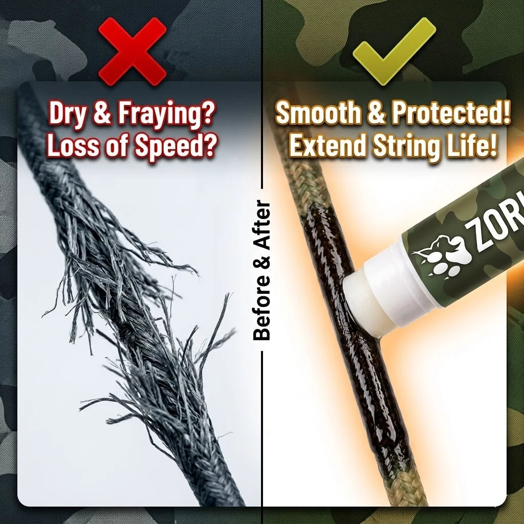 ZORILYNX Archery Bow String Wax Stick Waterproof Lubricator for Longbow Compound Bow Crossbow Prevents Fraying & Conditions