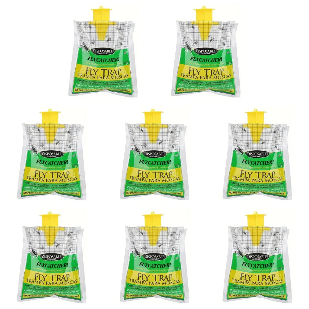 1-30Pcs Hanging Fly Trap Disposable Fly Catcher Bag Mosquito Trap Catcher Fly Wasp Insect Bug Killer Flies Trap for Outdoor