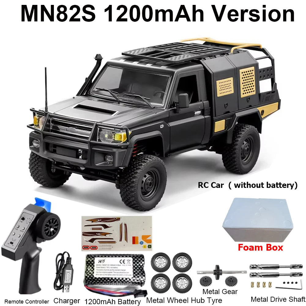 MN82 MN82PRO MN82S MN82T RC Car 1/12 4WD 2.4G Remote Control Car Climbing Off-road RC Crawler LED Light Truck RC Toys As Gift