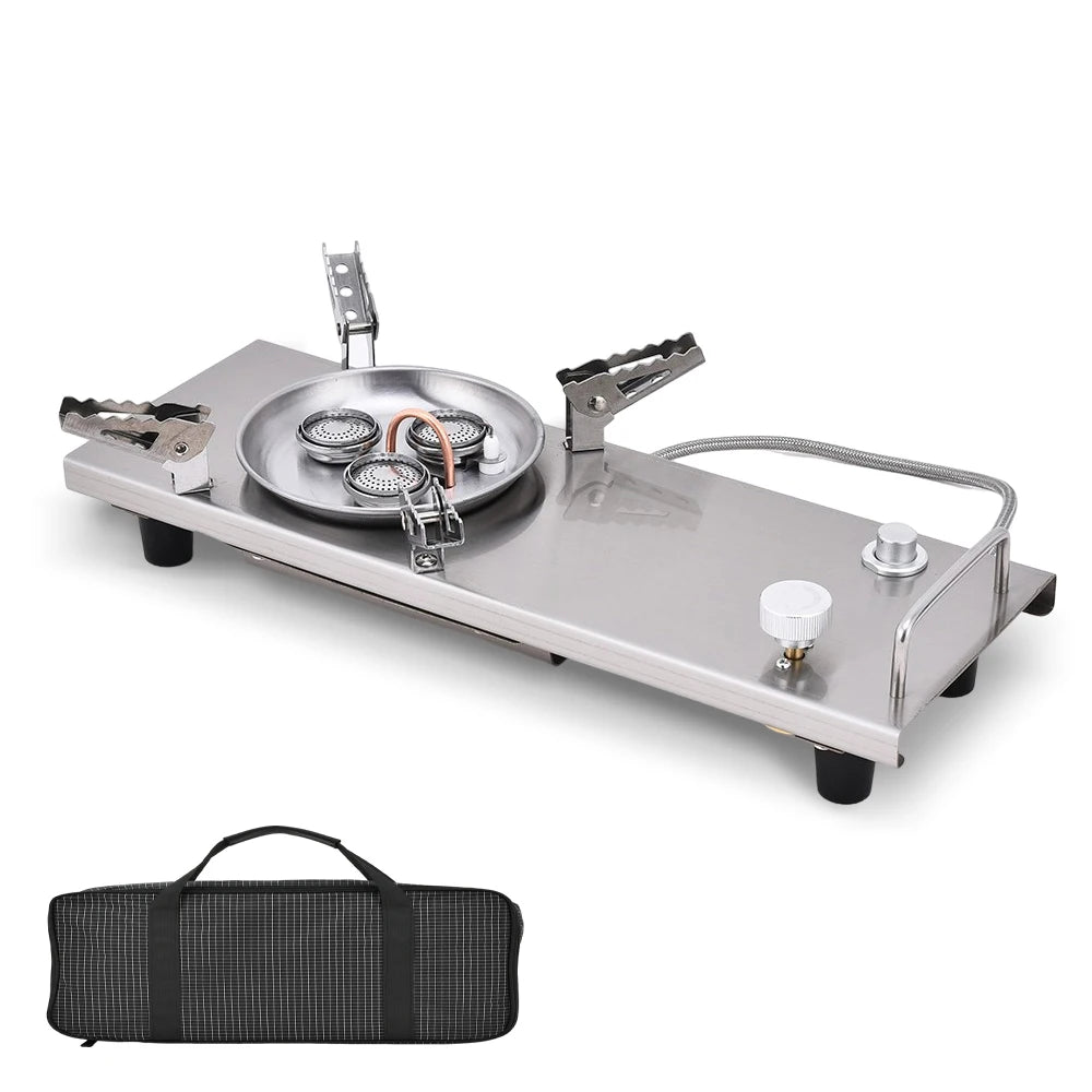 Pandatour Camping IGT 0.5UNT Gas Stove Folding Outdoor Camping Equipment Table Stove One Lick Ignite High Firepower Burner