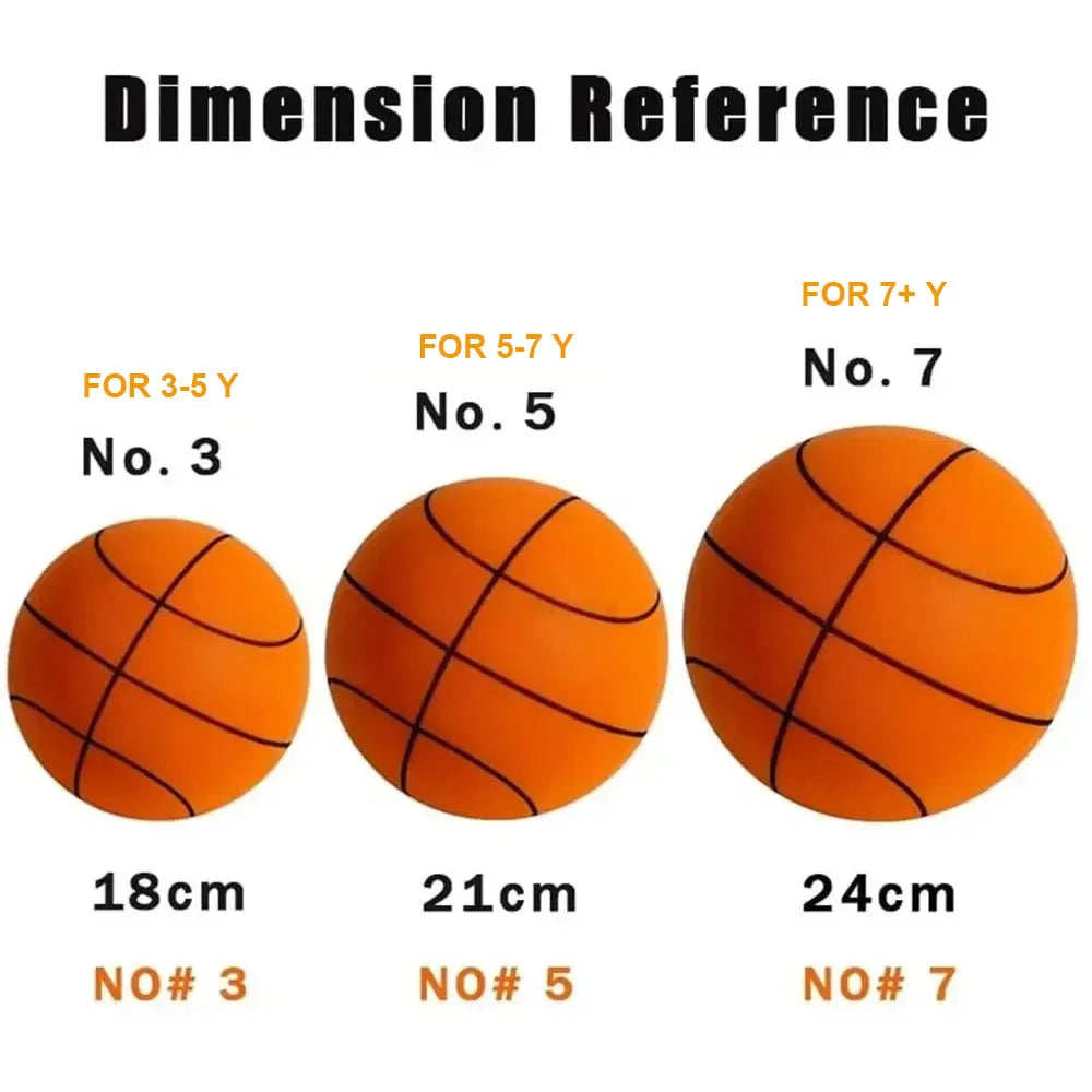 Indoor Silent Basketball Kids Foam Basketball Bouncing No Noise Squeezable Mute Ball Lightweight Sports Toy Ball