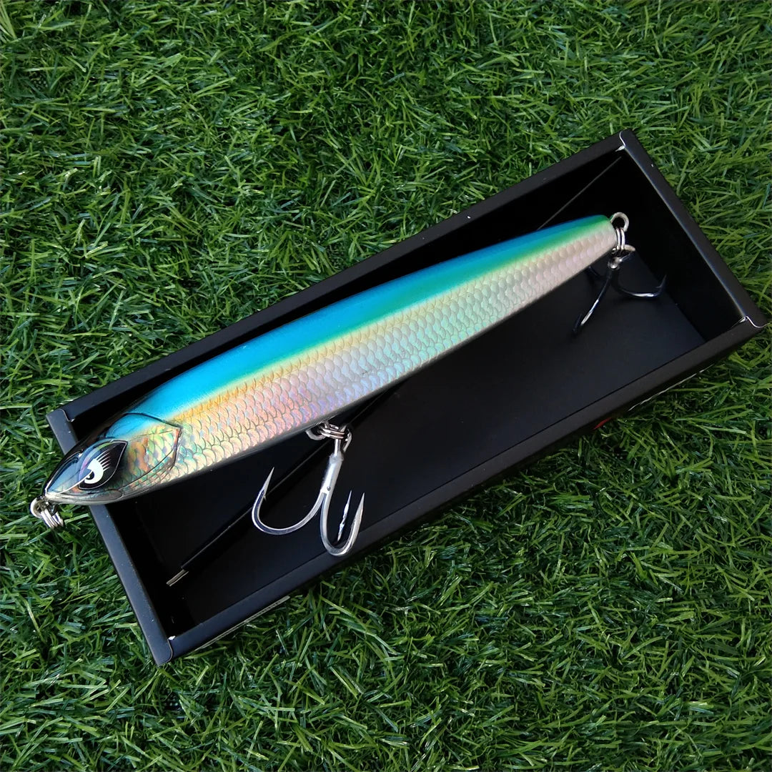 Noeby 1pc 185mm 114g Sinking Stickbait Fishing Lure Pencil Wobbler Reinforced Artificial Hard Bait Sea Fishing Lures