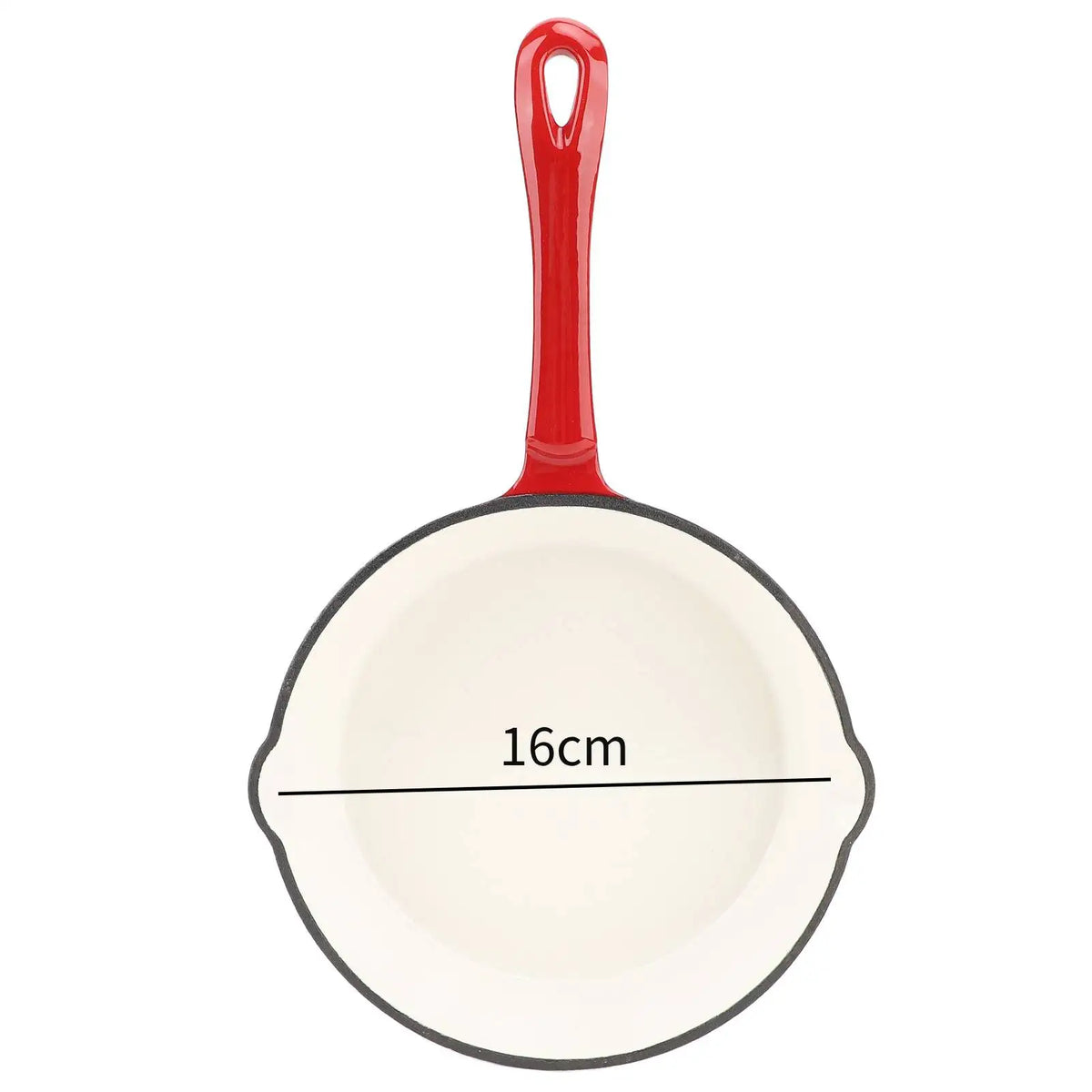 Premium Cast Iron Frying Pan Non-Stick Skillet for Omelettes and Steak Enamel Cookware for Induction and Gas Stoves