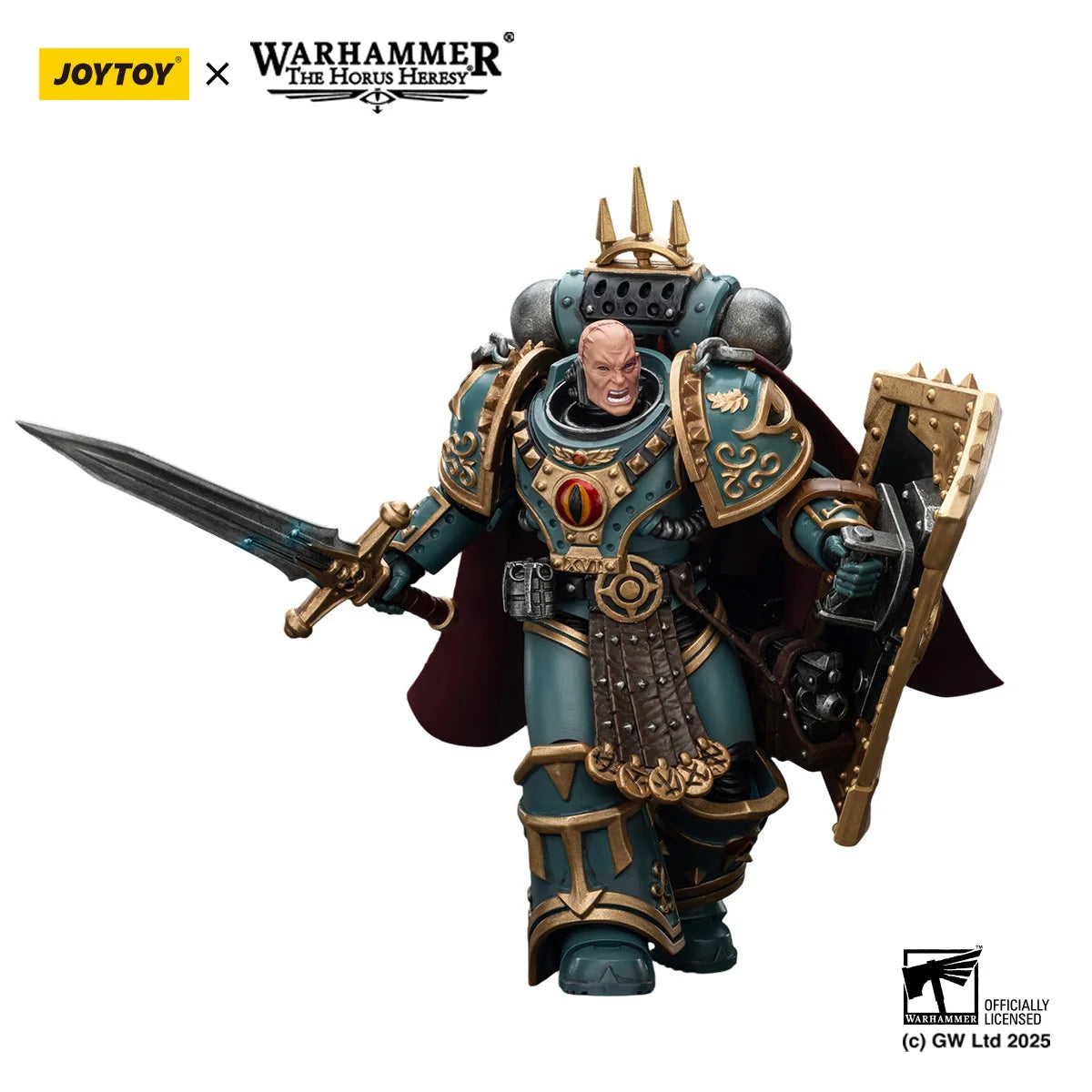 JOYTOY Warhammer 40K Action Figure 1/18 Sons of Horus Little Horus Aximand,Captain of the 5th Company figures Toys