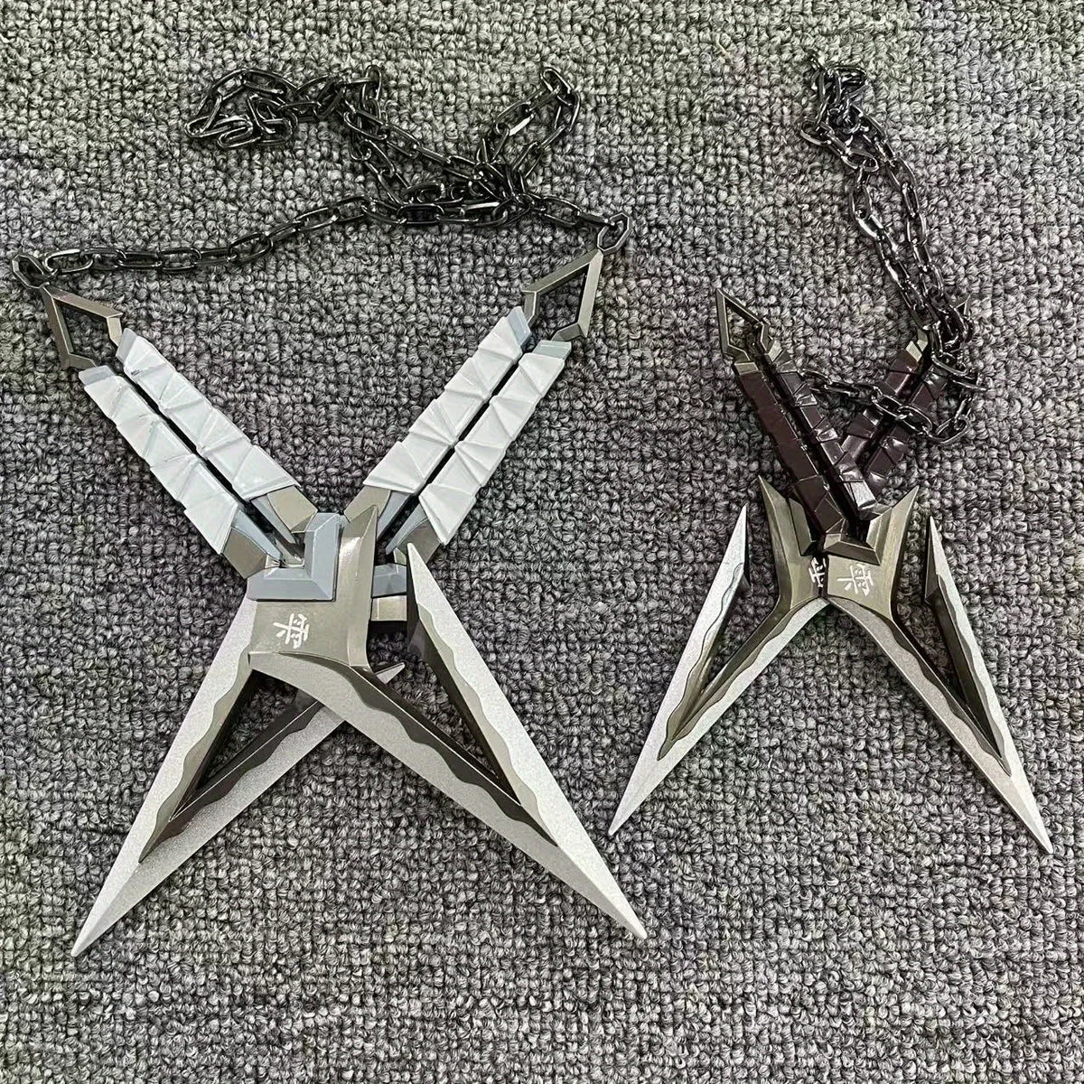 6/8.6inch Valorant Ninja Star Metal Small Sword Anime Cosplay Prop Ninja Kunai Japanese Safe Unsharpened Display Collection Gift