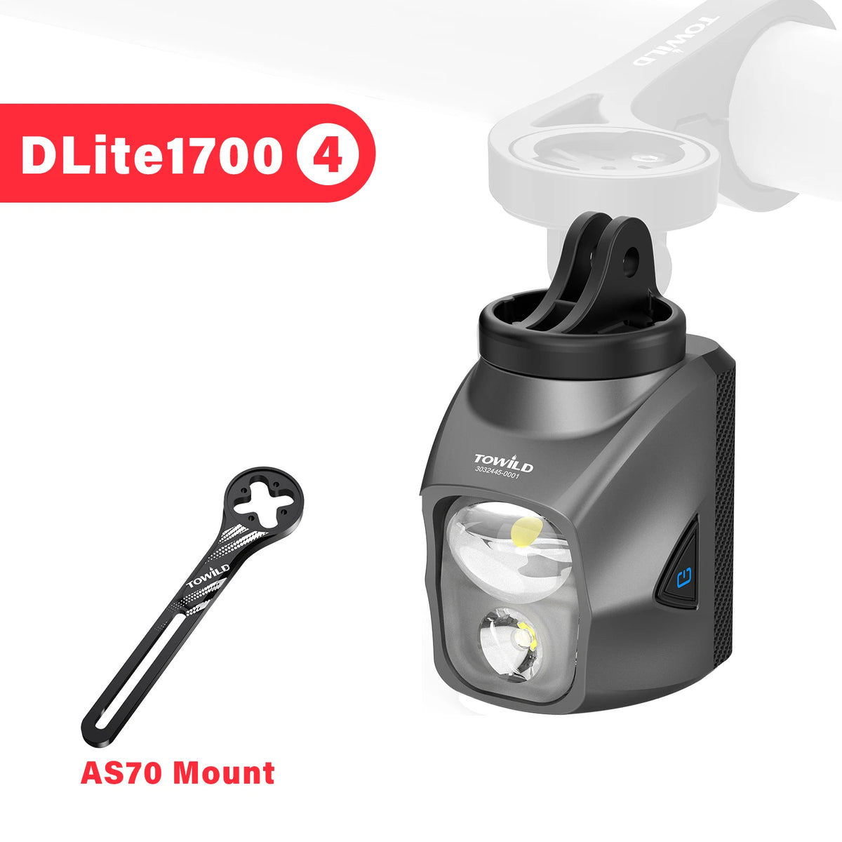 TOWILD DL1200S/DL1700 Bicycle Light With Cut-Off Line Beam1900LM Rechargeable Bike Front Light Power Bank Mtb Cycling Headlights