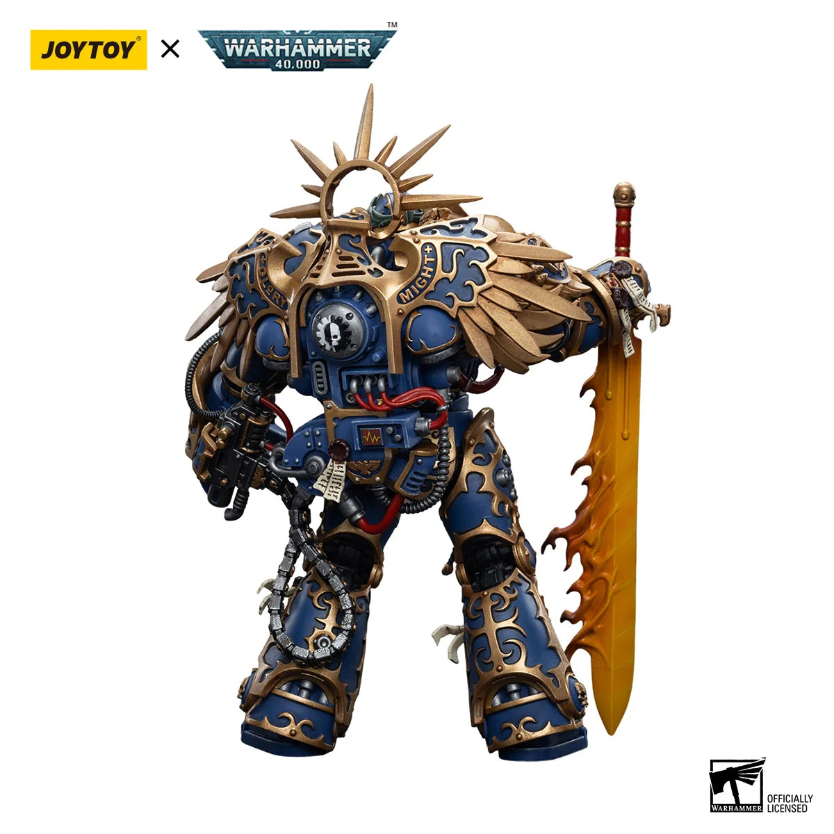JOYTOY Warhammer 40K 1/18 Action Figure Ultramarines Primarch  Roboute Guilliman Anime Military Model
