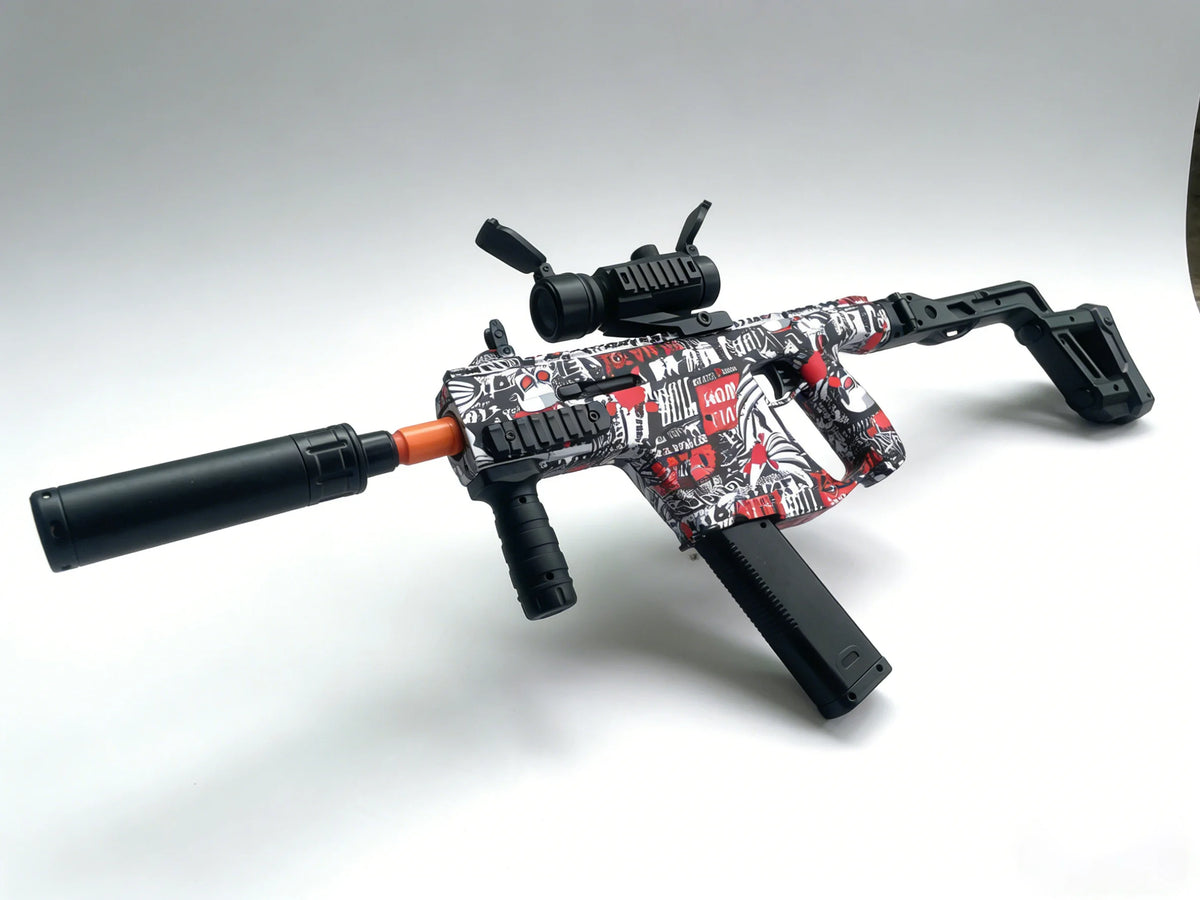 Kriss Vector Tactical Outdoor Electric Gel Ball Blaster Full Auto Long Range Gel Blaster Gun for Adult Outdoor Games Sniper Toy