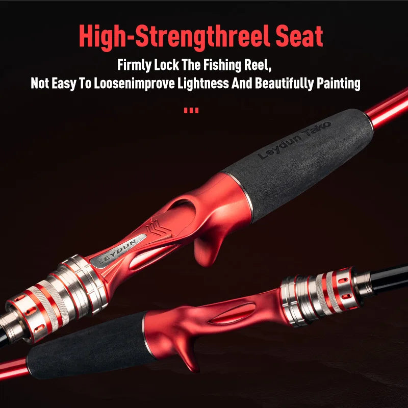 LEYDUN Rang's Tako LEYDUN Octopus 170MH/H Fishing Rods Tianium Tip Cuttlefish Fishing Casting Rod Squid Boat Fishing Webfooted