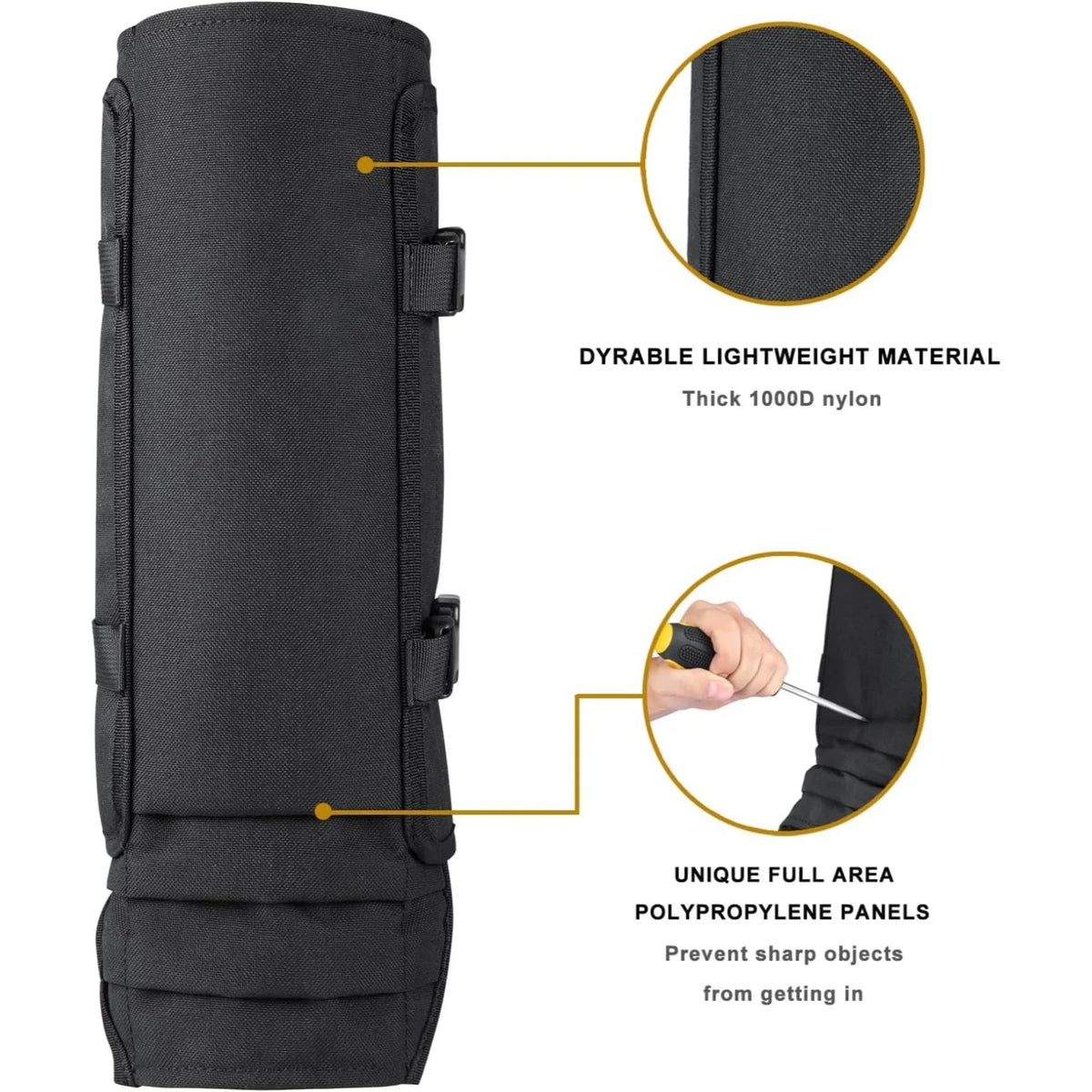 Snake Gaiters Leg Guards, Waterproof Snake Guards, Adjustable Snake Bite Protection for Lower Legs, Snake Chaps for Men&Women