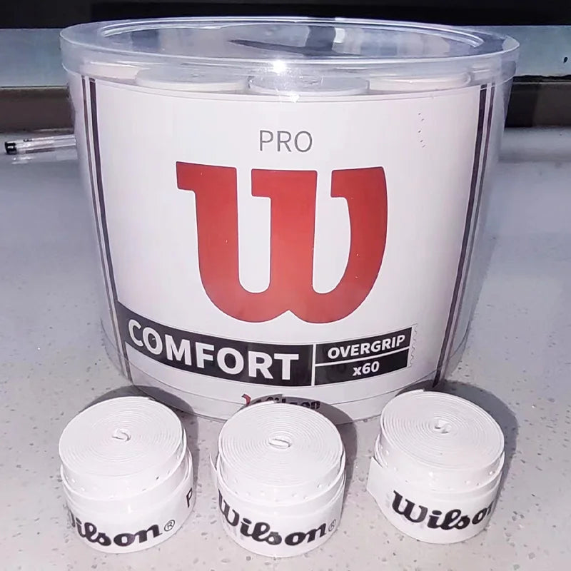 15/30pcs WILSON Original Overgrip Anti Slip Tennis Racket Sweatband Grips Padel Shock Absorption Grip Tape Training Accessories