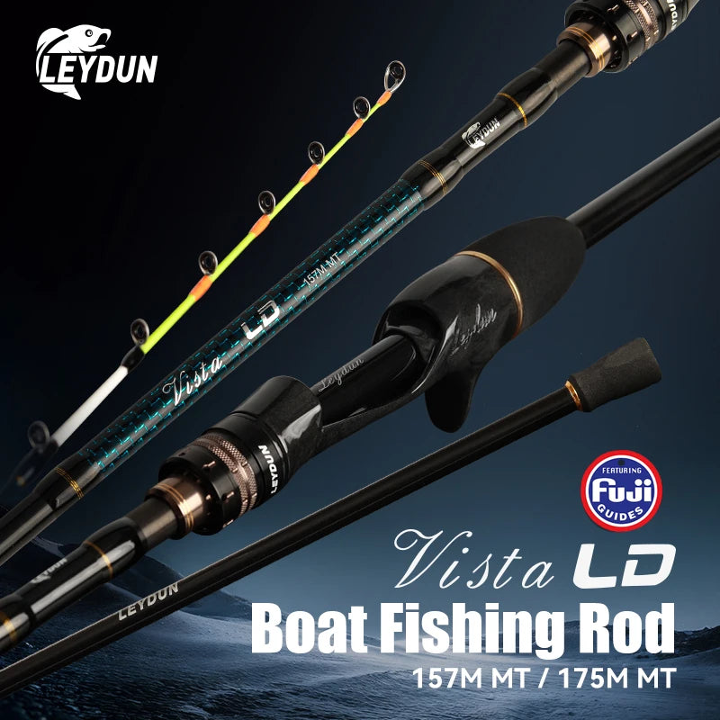 Leydun Vista 157cm 175cm Tako Octopus Boat Fishing Rods Tianium Tip Cuttlefish Fishing Casting Squid Boat Fishing Webfoot