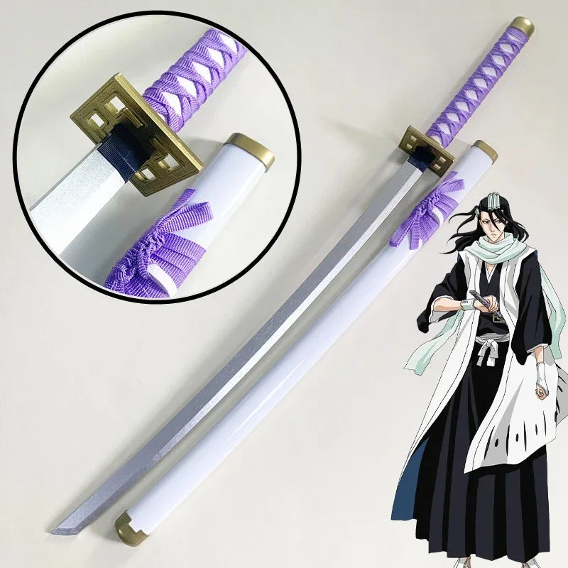 40inch Anime Bleach Katana Wooden Ninja Knife Aizen Ichigo Cosplay Sword Real Size Japanese Katana Original Samurai Sabre Gift