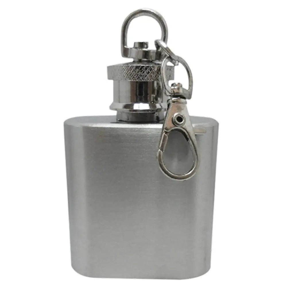 1 Oz Whiskey Wine Bottle Mini Pocket Key Chain Stainless Steel Liquor Hip Flask Screw Cap Flagon