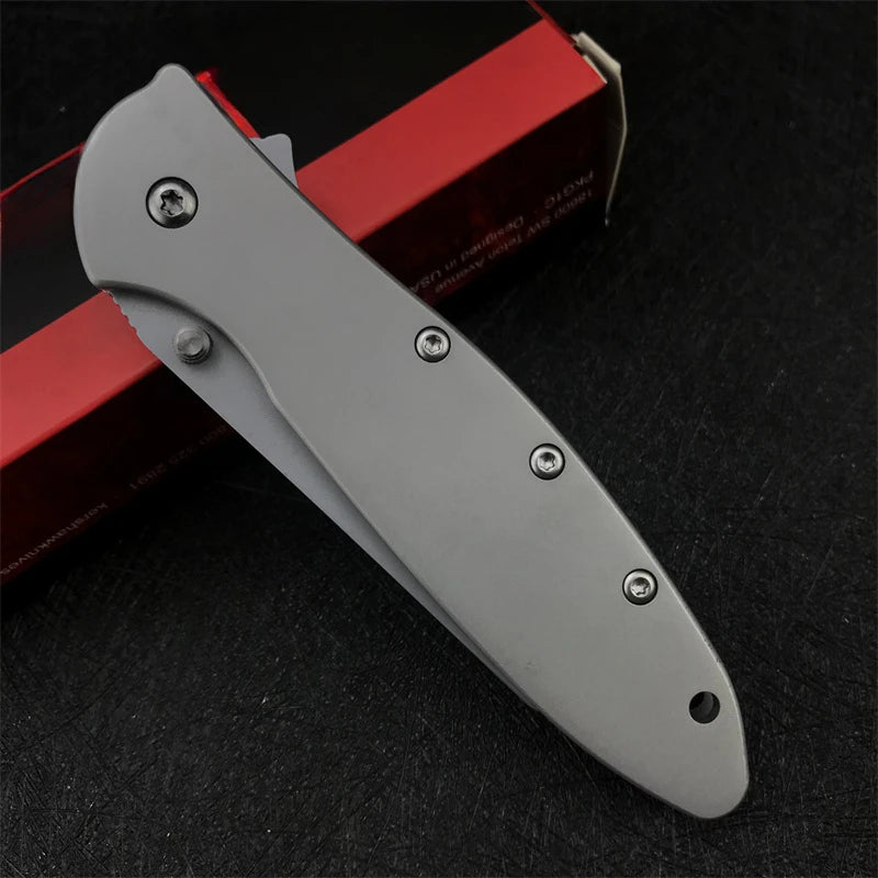 KS 1660 Knife Tanto Blade Pocket Folding Knife Outdoor EDC Multitool Camping Hunting Hand Knives with Clip