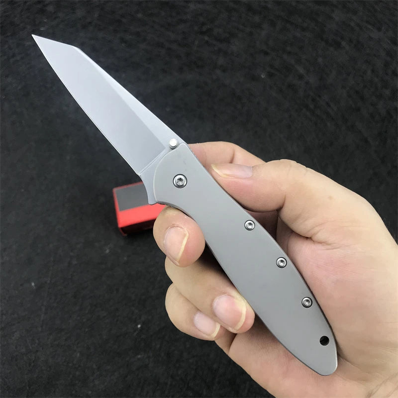 KS 1660 Knife Tanto Blade Pocket Folding Knife Outdoor EDC Multitool Camping Hunting Hand Knives with Clip