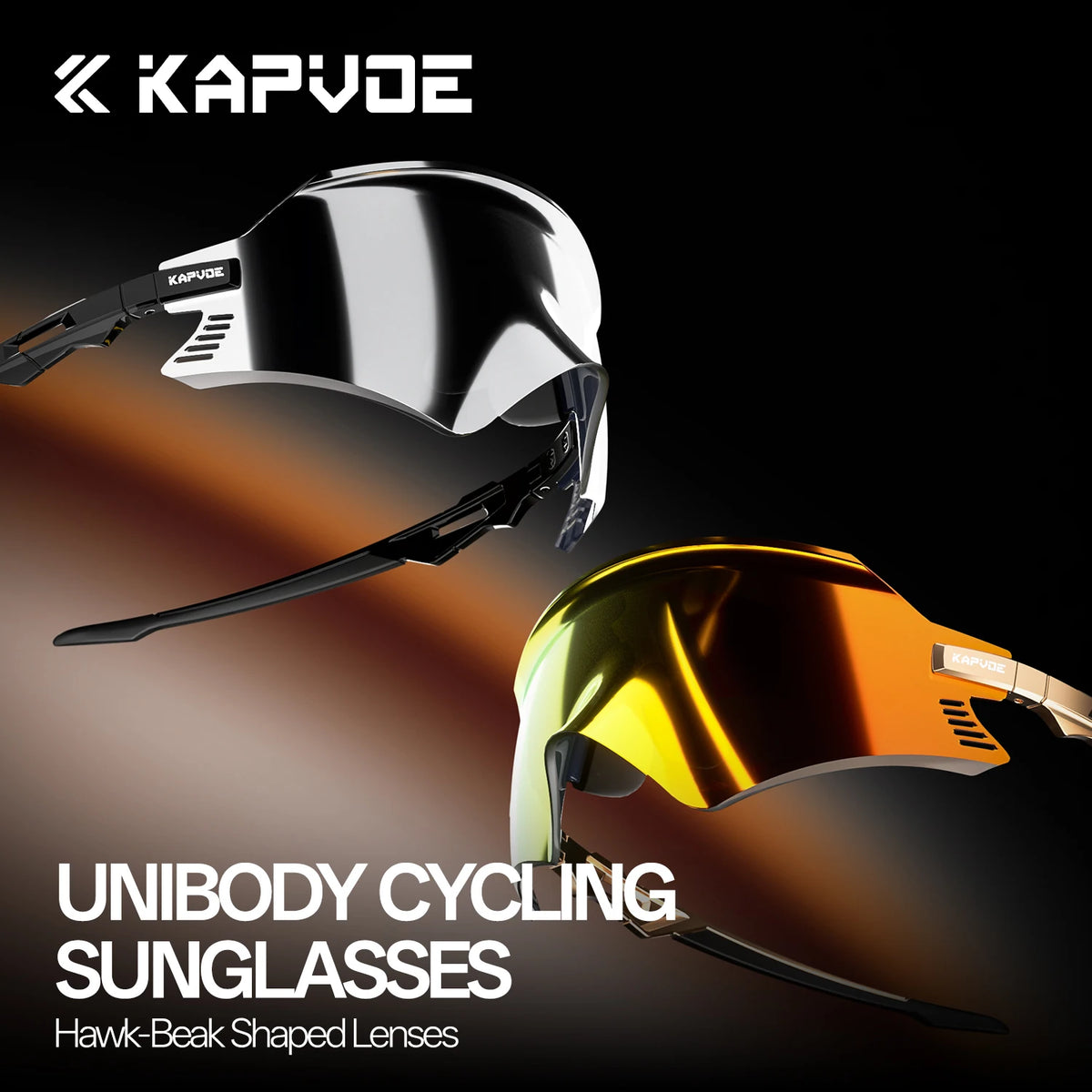 Kapvoe 2026 Men's Hiking Eyewear Cycling Sunglasses MTB Bike Sunglasses UV400 Women Outdoor Sports Goggles Running Glasses
